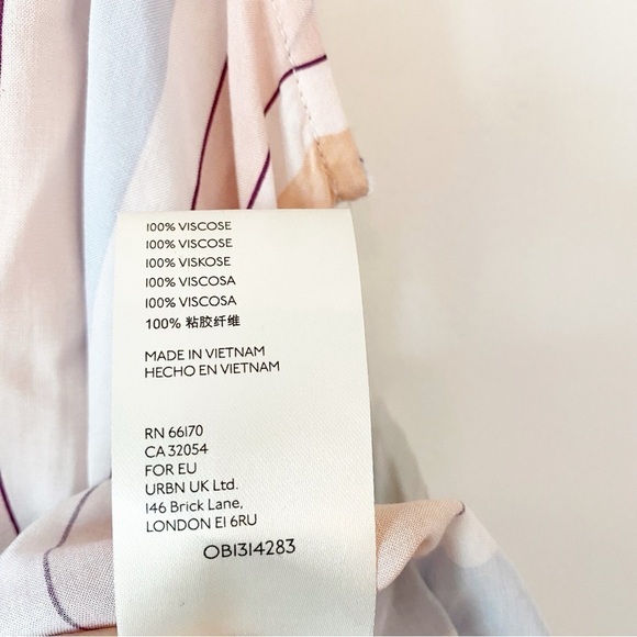 FREE PEOPLE MacKenzie Pastel Striped Wrap Blouse NWT - Picture 7 of 13